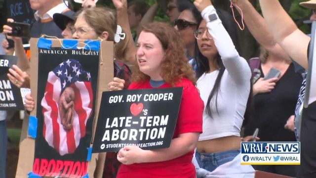 Hundreds gather downtown Raleigh for abortion rights rally 