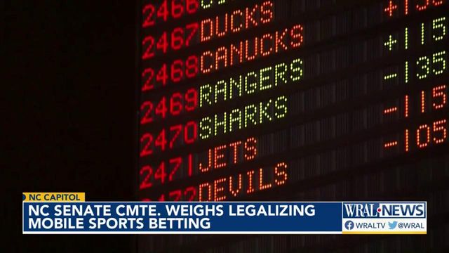 NC senate committee weighs legalizing mobile sports betting
