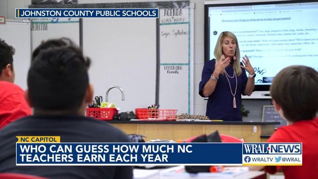 Who can guess how much NC teachers earn each year?
