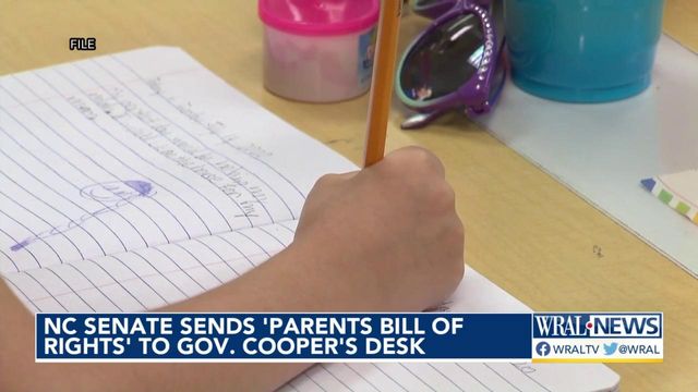 NC Senate sends 'Parents Bill of Rights' to Gov. Cooper's desk