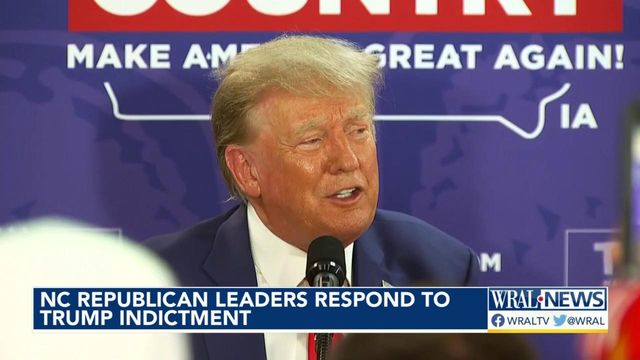 NC Republican leaders respond to Trump indictment