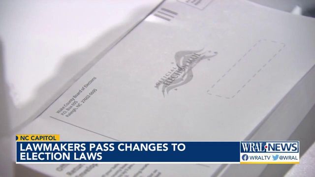 NC lawmakers pass changes to election laws