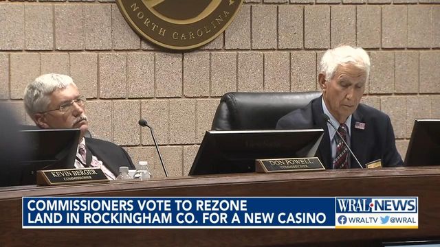 Commissioners vote to rezone land in Rockingham Co. for a new casino 
