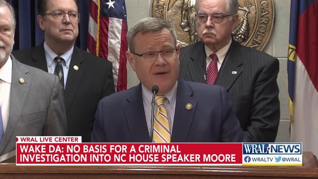 Wake DA again says no basis for criminal investigation into NC House Speaker Moore