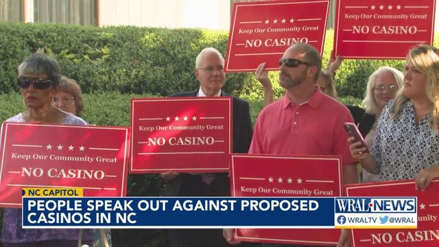 People speak out against proposed casinos in NC