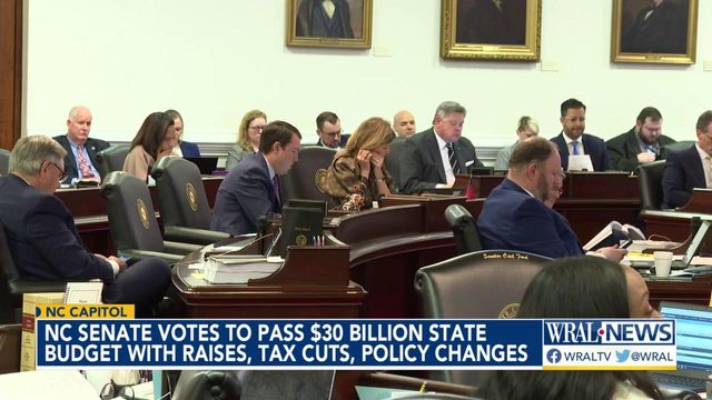 NC Senate votes to pass $30 billion state budget with raises,  tax cuts, policy changes