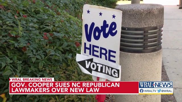 Gov. Cooper sues NC Republican lawmakers over new law