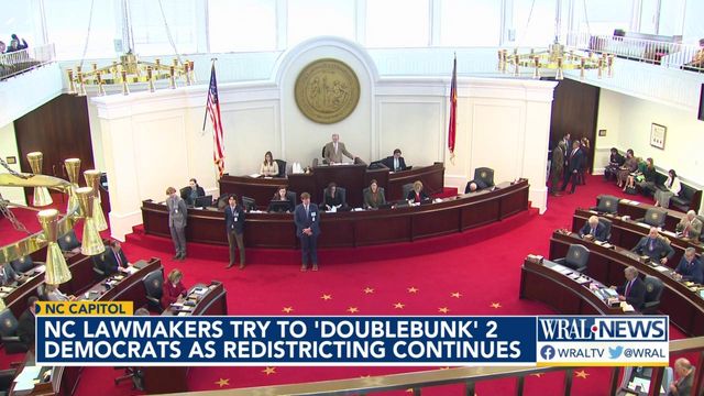 NC lawmakers try to 'doublebunk' 2 Democrats as redistricting counties