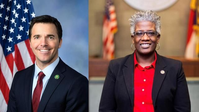 U.S. Rep. Jeff Jackson, left, and Durham District Attorney Satana Deberry are competing in the 2024 Democratic primary for North Carolina attorney general. U.S. Rep. Jeff Jackson, left, and Durham District Attorney Satana Deberry are competing in the 2024 Democratic primary for North Carolina attorney general.