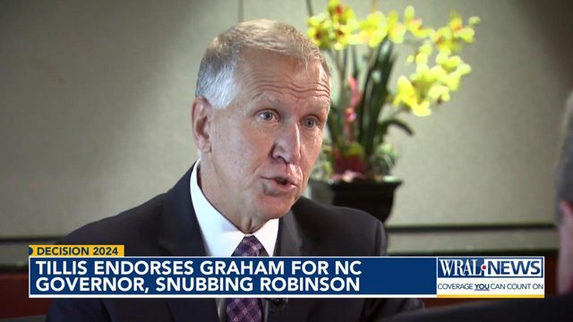 Thom Tillis endorses Bill Graham for NC governor, snubbing Mark Robinson