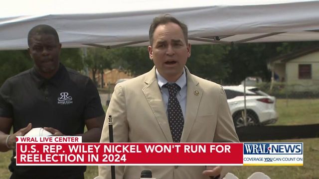 US Rep. Wiley Nickel won't run for reelection in 2024