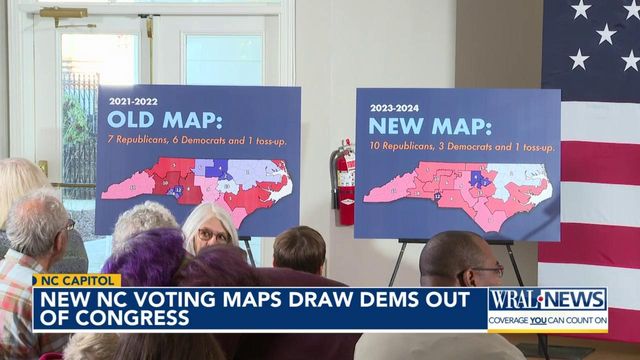 New NC voting maps draw Democrats out of Congress