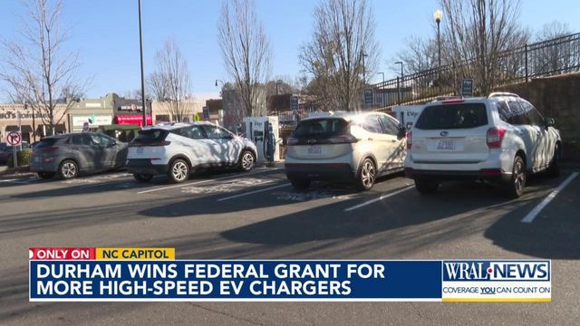 Durham wins federal grant for more high-speed EV chargers