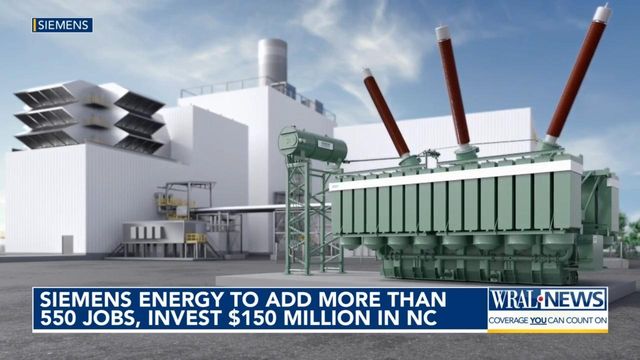 Siemens Energy to add hundreds of jobs, invest $150 million in NC