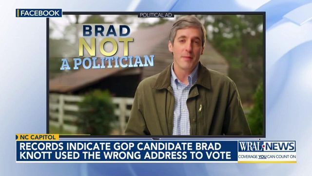 Records indicate GOP candidate Brad Knott used the wrong address to vote
