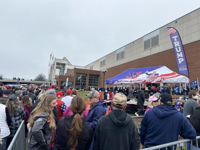 Trump supporters in Greensboro