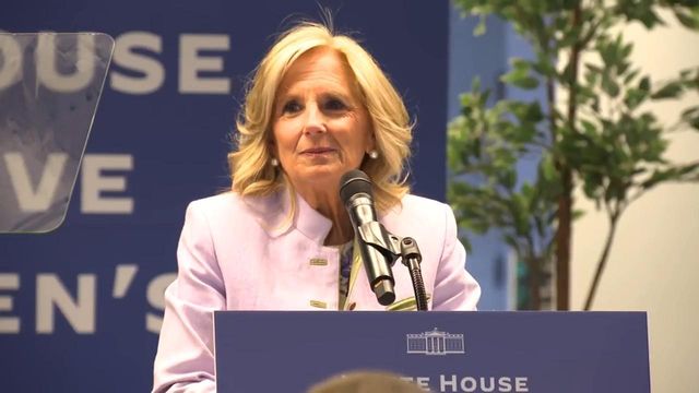 Jill Biden in RTP: Heart attacks and other women's health issues need more research