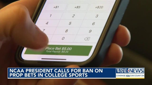 NCAA president calls for ban on prop bets in college sports