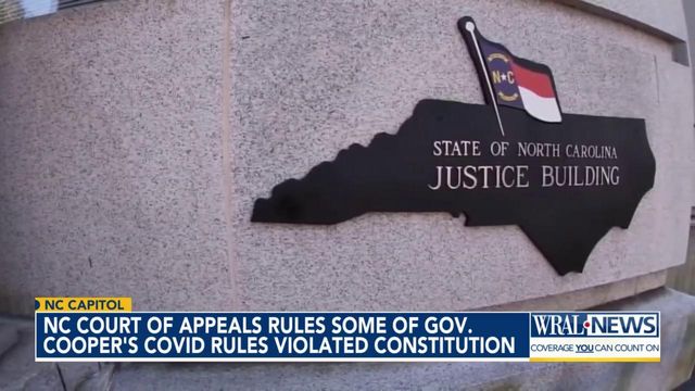 NC Court of Appeals rules some of Gov. Cooper's Covid rules violated constitution