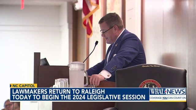 Lawmakers return to Raleigh to begin 2024 legislative session Wednesday