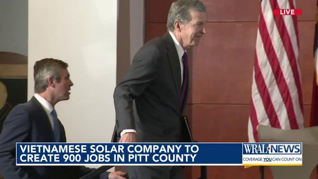 Vietnamese solar company to create 900 jobs in Pitt County 
