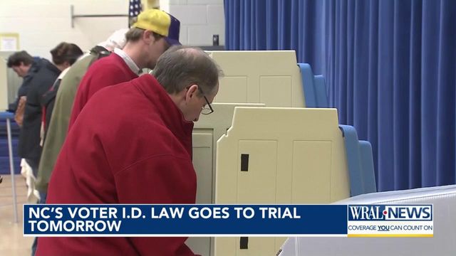 NC's voter I.D. law goes to trial Monday