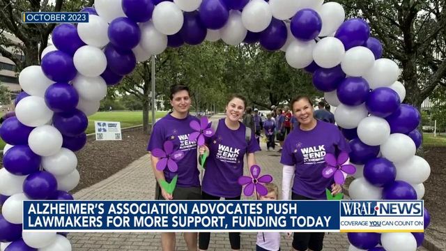 Alzheimer's Association advocates to push lawmakers for more support, funding Tuesday