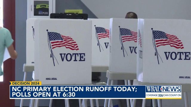 Polls open Tuesday morning for NC primary election runoff 