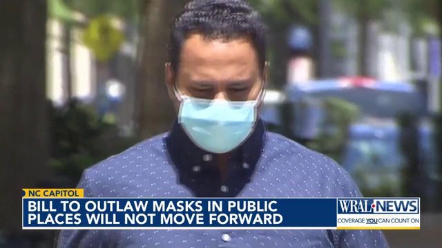 NC bill to outlaw masks in public places will not move forward