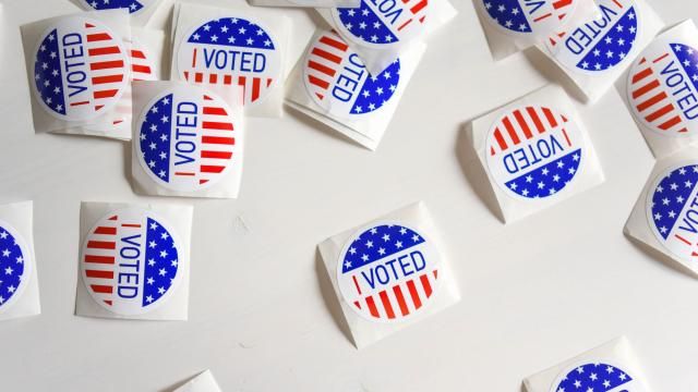 A file photo of an "I voted" sticker. Photo by Element5 Digital on Unsplash.