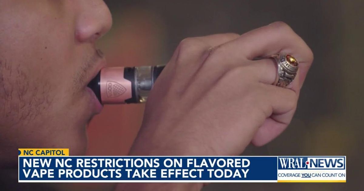 North Carolina begins ban on popular disposable vapes not approved by the  FDA, starting July 1
