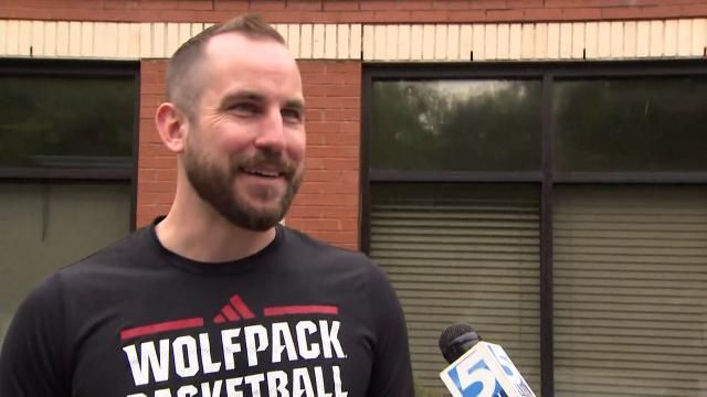 NC State men's basketball assistant coach Brandon Chambers gives his account of a nine-hour wait in line at the NCDMV in Cary.