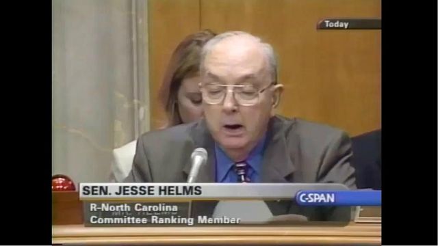 06-20-2001 C-SPAN Senate Foreign Relations Committee - Helms Comments