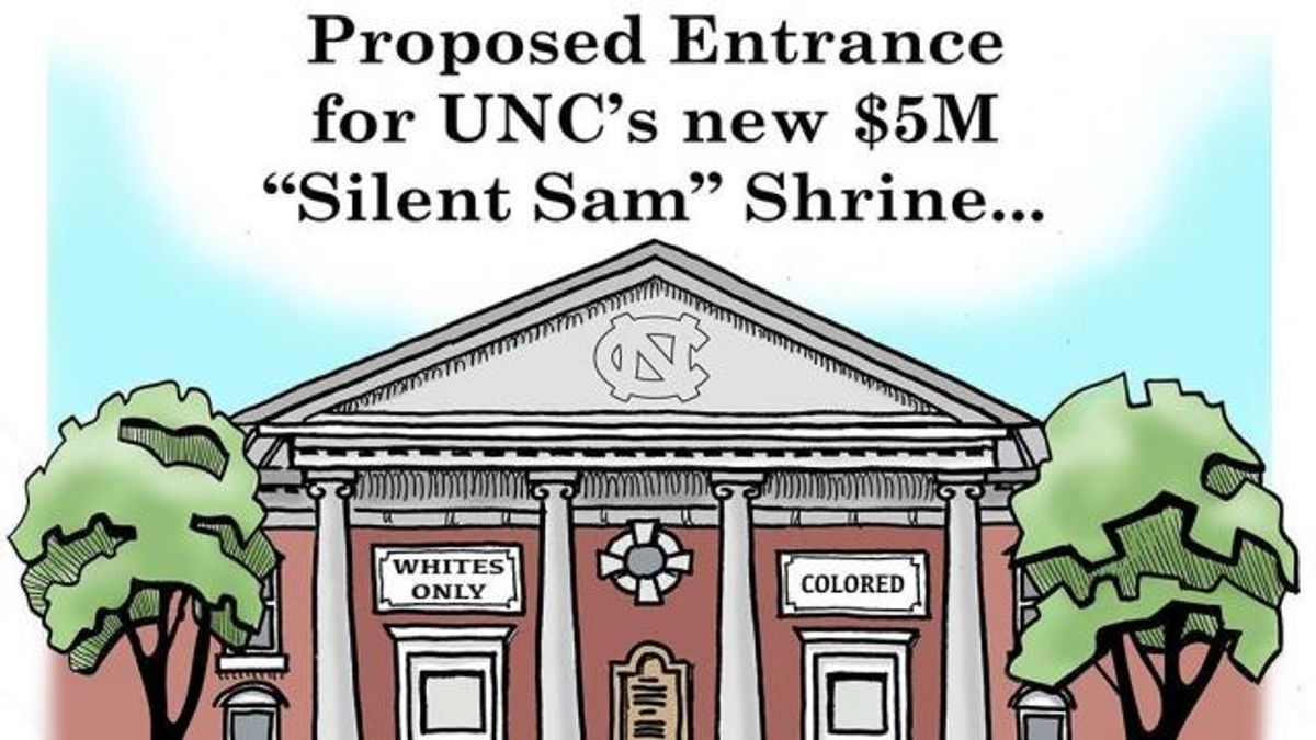 DRAUGHON DRAWS: Proposed entry for UNC 'Silent Sam' shrine