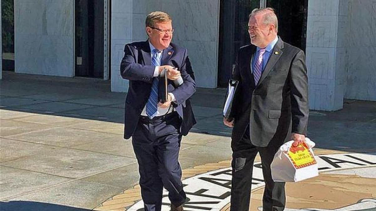 N.C. House Speaker Tim Moore and Senate Leader Phil Berger