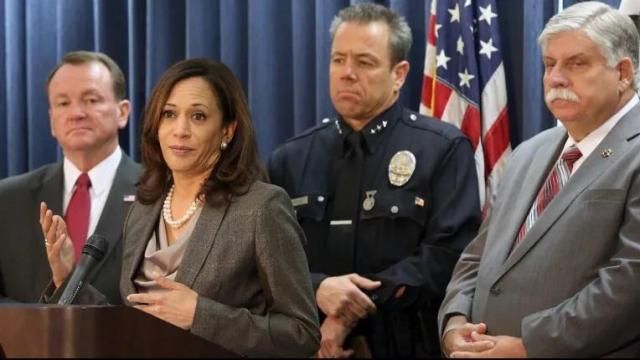Kamala Harris when she was San Francsiso District attorney