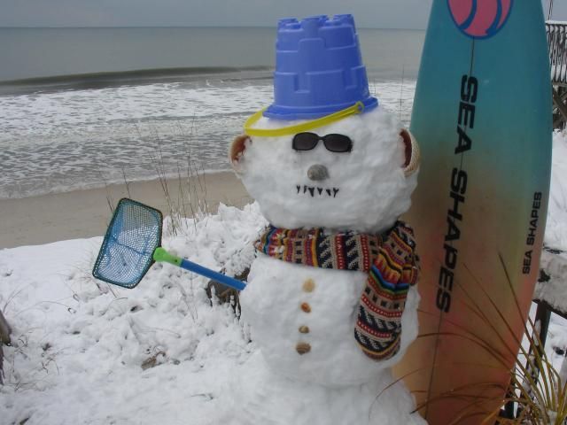 Surf City Snowman