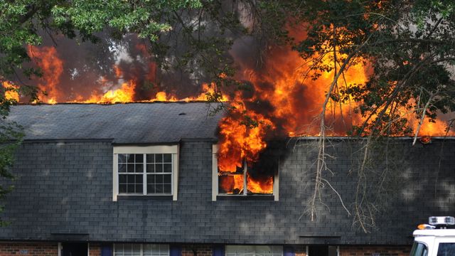 Fire ravages Raleigh apartment complex