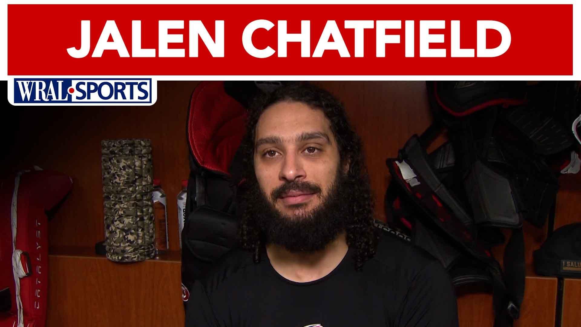 Defenseman Jalen Chatfield talks Carolina Hurricanes' culture, getting coached by Rod Brind'Amour