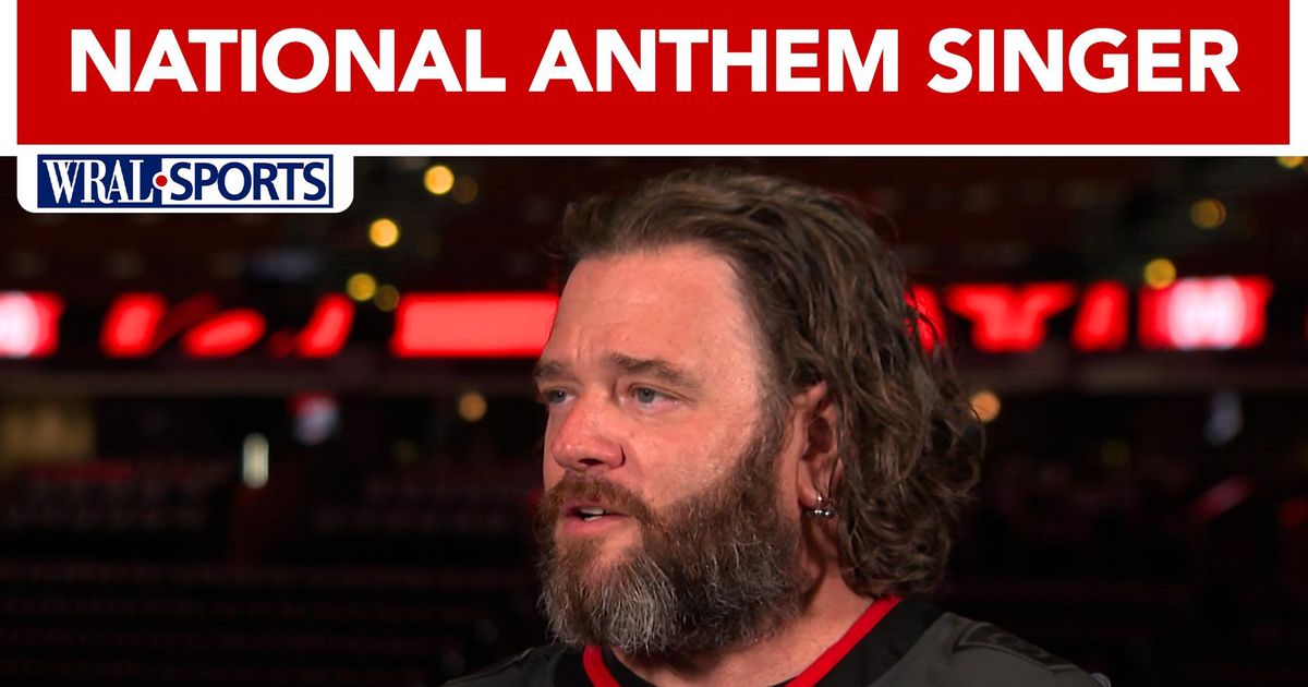 Voice of the Canes: Adam Lee Decker ready for national anthem in Game 2 of the Stanley Cup Final