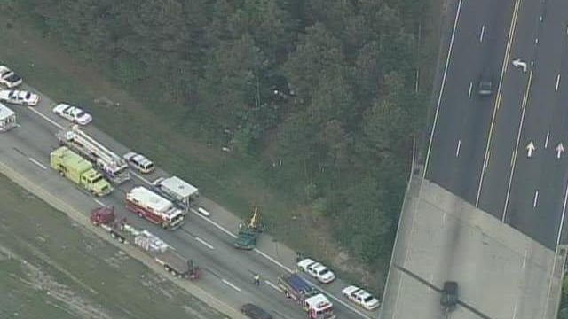 Sky 5: Accident on I-40 East in Wake County
