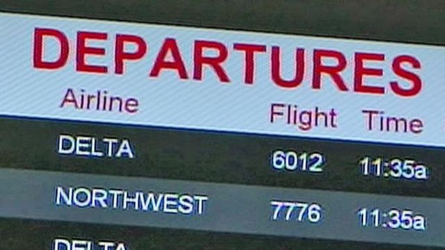 Flights canceled at RDU from winter storm