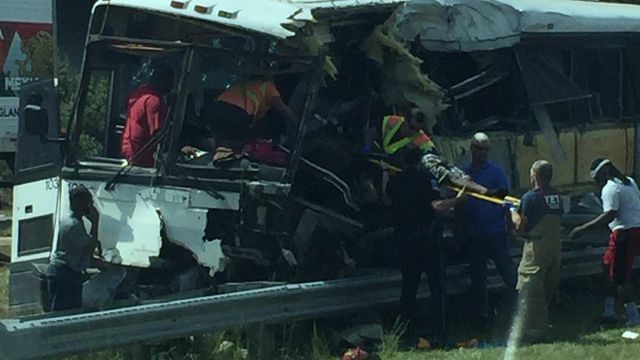 Four killed in charter bus crash near Rockingham