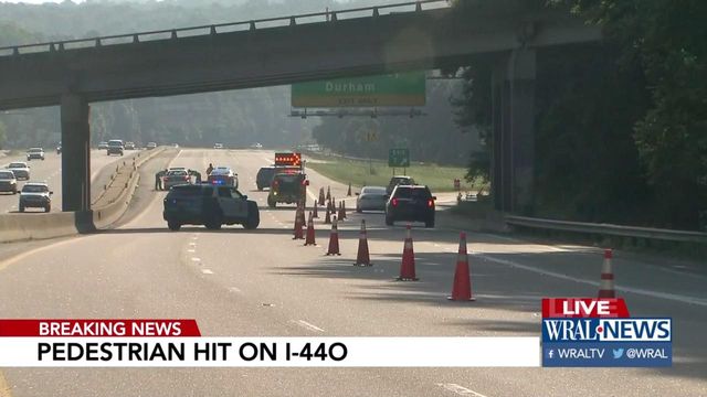 Pedestrian killed in I-440 crash in Raleigh