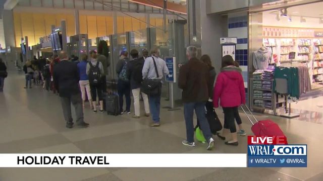 200,000 flyers expected through RDU for Thanksgiving travel