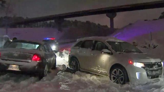 Drivers slip and slide on Durham roads