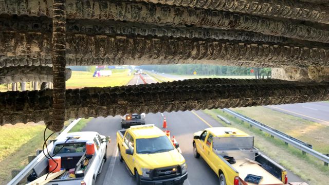 Traffic moving again on I-95, but damaged NC 82 bridge to remain closed
