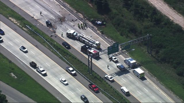 Sky 5: Traffic backed up after crash near Knightdale