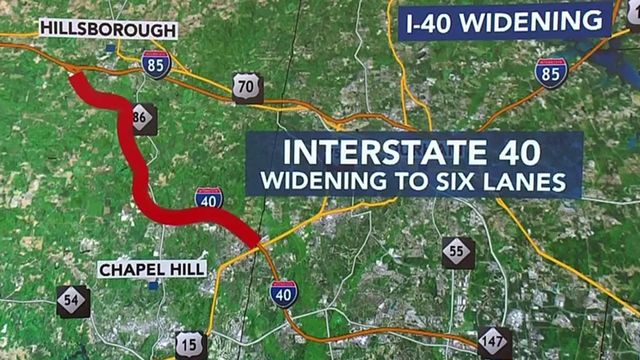 I-40 to go from 4 lanes to 6 in Orange County