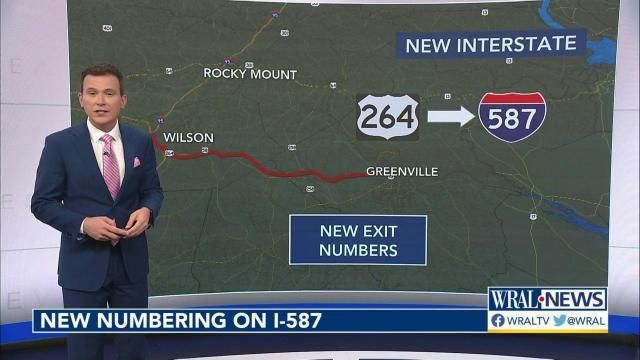 U.S. 264 is officially I-587, with new exit numbers to come